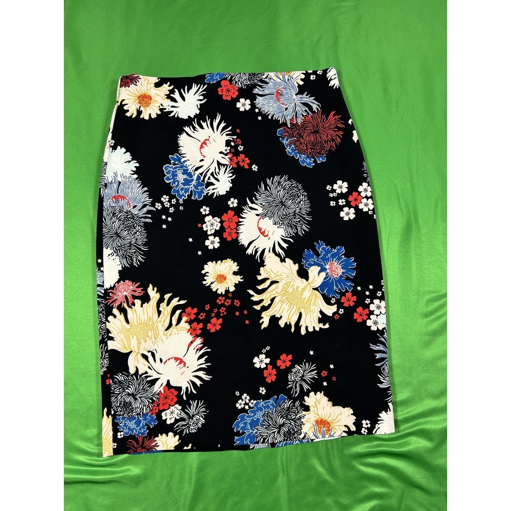 Philosophy Republic Clothing Floral Pencil Skirt Black Multi Size 6